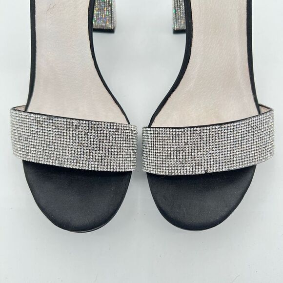JEFFREY CAMPBELL
LINDSAY-JS SANDAL BLACK SATIN SILVER Rhinestones Size 9 $160 - Picture 2 of 12